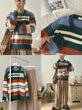 NOOBITA - Sweater len kẻ sọc mềm mịn 8259
