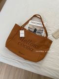 Túi tote vải canvas in chữ 7933