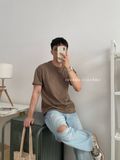 NOOBITA - Áo thun tay ngắn thêu ADEPT 8017