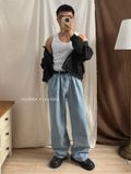 NOOBITA - Quần dài jeans ống rộng 8139