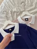 NOOBITA - Áo thun polo dệt kim bâu phối màu 7959