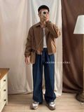 NOOBITA - Quần dài jeans ống rộng 8139