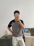 NOOBITA - Áo thun polo det kim tay raglan 8000