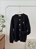 NOOBITA - Cardigan vải dệt tổ ong thêu Fry 8231