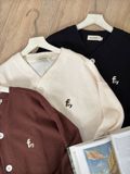 NOOBITA - Cardigan vải dệt tổ ong thêu Fry 8231