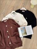 NOOBITA - Cardigan vải dệt tổ ong thêu Fry 8231
