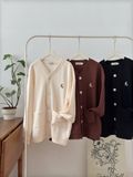 NOOBITA - Cardigan vải dệt tổ ong thêu Fry 8231