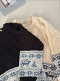 NOOBITA - Sweater len form rộng oversized 8236