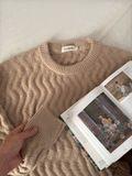 NOOBITA - Sweater len họa tiết vặn thừng 8255