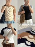 NOOBITA - Áo dệt kim raglan tay ngắn form ôm 8260