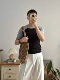 NOOBITA - Áo dệt kim raglan tay ngắn form ôm 8260