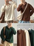 NOOBITA - Áo polo tay dài vải nỉ dày dặn 8261