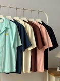 NOOBITA - Sơ mi tay ngắn cổ vest thêu 8252
