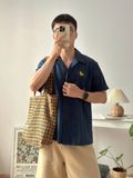 NOOBITA - Sơ mi tay ngắn cổ vest thêu 8252