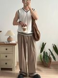 NOOBITA - Áo gile len vặn thừng viền 8269