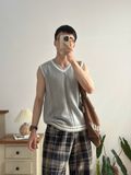 NOOBITA - Áo gile len vặn thừng viền 8269