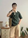 NOOBITA - Áo thun polo dây kéo 8270