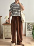 NOOBITA - Quần baggy nhung tăm phía sau lưng chun 8272