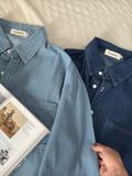 NOOBITA - Sơ mi denim tay dài form boxy 8288