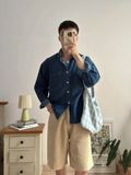 NOOBITA - Sơ mi denim tay dài form boxy 8288