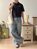 NOOBITA - Quần dài jeans ống rộng 8294
