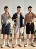 NOOBITA - Quần shorts lưng chun vải tổ ong 8289