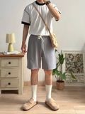 NOOBITA - Quần shorts lưng chun vải tổ ong 8289