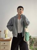 NOOBITA - Áo khoác form boxy có độn vai 8291