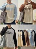 NOOBITA - Áo thun raglan tay dài Keithstone Cookie 8310