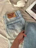 NOOBITA - Quần dài jeans wash ống rộng 8334