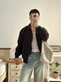NOOBITA - Áo khoác gió dây kéo 8331