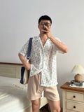 NOOBITA - Sơ mi tay ngắn ren họa tiết hoa 8336