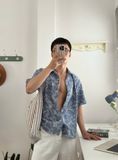 NOOBITA - Sơ mi tay ngắn họa tiết hoa 8347