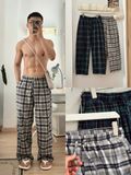 NOOBITA - Quần dài lưng chun kẻ caro 8337