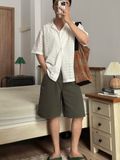 NOOBITA - So mi tay ngắn họa tiết thiêu hoa nhí 8341