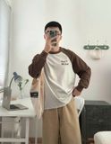 NOOBITA - Áo thun raglan thêu Dont Believe 8345