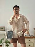 NOOBITA - Sơ mi tay dài kẻ sọc 8355