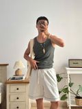 NOOBITA - Áo thun tanktop vải thun gân 7960