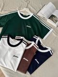 NOOBITA - Áo thun raglan tay kẻ sọc 8359