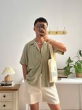 NOOBITA - So mi tay ngắn vải linen mềm mịn 8356