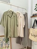 NOOBITA - So mi tay ngắn vải linen mềm mịn 8356