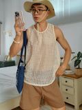 NOOBITA - Áo tanktop lưới 8365