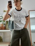 NOOBITA - Áo thun tay ngắn in PARADISE 8371
