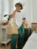 NOOBITA - Áo thun tay ngắn viền cổ in Noobita Picnic Club 8370