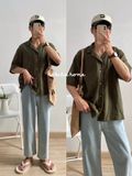 NOBITA HOME - Sơ mi tay ngắn cổ pijama 7760