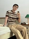 NOOBITA - Áo len dệt kim kẻ sọc 8203