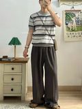 NOOBITA - Áo len dệt kim kẻ sọc 8203
