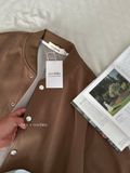 NOOBITA - Áo khoác bomber nút bấm 8202