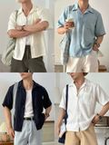 NOOBITA - Sơ mi tay ngắn cổ vest 8207