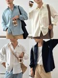 NOOBITA - Sơ mi tay dài vải mềm rủ 8217